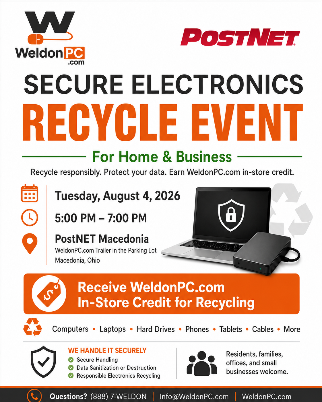 Macedonia Electronics Recycling Event Offers Store Credit for Old Devices
